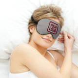 Custom Gray Crimson Red Sleep Mask
