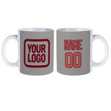 Custom Gray Copper Rose Mug