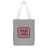 Custom Gray Copper Rose Canvas Tote Bag