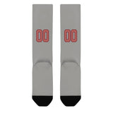 Custom Gray Copper Rose Knee-High Sock