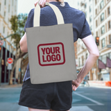 Custom Gray Copper Rose Canvas Tote Bag