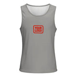 Custom Gray Orange Red Men's Tank Top