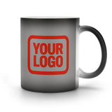 Custom Gray Orange Red Magic Mug