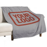 Custom Gray Coral Red Blanket