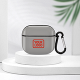 Custom Gray Orange Red AirPods Case (3rd Generation)