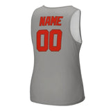 Custom Gray Orange Red Men's Tank Top