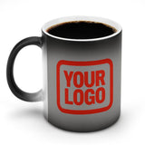 Custom Gray Orange Red Magic Mug