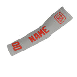 Custom Gray Orange Red Arm Sleeve