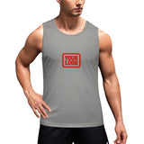 Custom Gray Orange Red Men's Tank Top