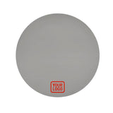 Custom Gray Orange Red Round Table Cloth
