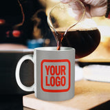 Custom Gray Orange Red Mug