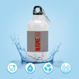 Custom Gray Orange Red Sports Bottle