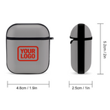 Custom Gray Orange Red AirPods Case