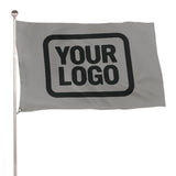 Custom Gray Black Flag