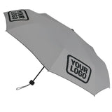 Custom Gray Black Automatic Umbrella