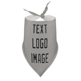 Custom Gray Black Pet Scarf