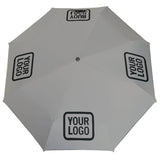 Custom Gray Black Automatic Umbrella
