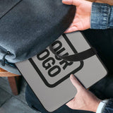 Custom Gray Black Laptop Bag