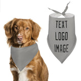 Custom Gray Black Pet Scarf