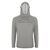 Custom Gray Cream UV-Hoodie