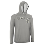 Custom Gray Cream UV-Hoodie