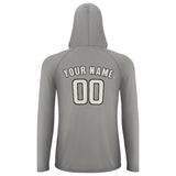 Custom Gray Cream UV-Hoodie