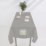Custom Gray Black Square Table Cloth