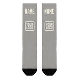 Custom Gray Cream Knee-High Sock