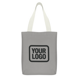 Custom Gray Cream Canvas Tote Bag