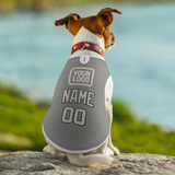 Custom Gray Cream Pet Vest