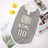 Custom Gray Cream Pet Vest