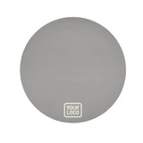 Custom Gray Cream Round Table Cloth