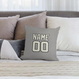 Custom Gray Cream Pillowcase