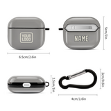 Custom Gray Cream AirPods Case (3rd Generation)