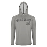 Custom Gray Gray UV-Hoodie