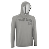 Custom Gray Gray UV-Hoodie