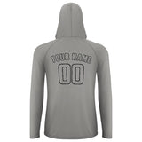Custom Gray Gray UV-Hoodie