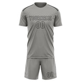 Custom Gray Gray Soccer Jersey
