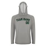 Custom Gray Green UV-Hoodie