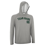 Custom Gray Green UV-Hoodie