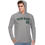 Custom Gray Green UV-Hoodie