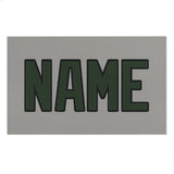 Custom Gray Dark Green Beach Towel