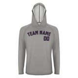Custom Gray Purple UV-Hoodie