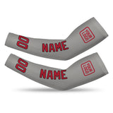 Custom Gray Red Arm Sleeve