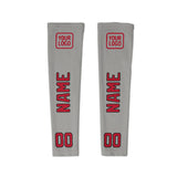 Custom Gray Red Arm Sleeve
