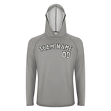 Custom Gray White UV-Hoodie