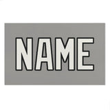 Custom Gray White Beach Towel