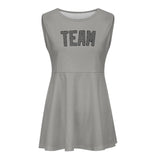 Custom Gray Dark Grey Cheerleader Dress