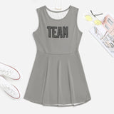 Custom Gray Dark Grey Cheerleader Dress