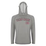 Custom Gray Light Pink UV-Hoodie